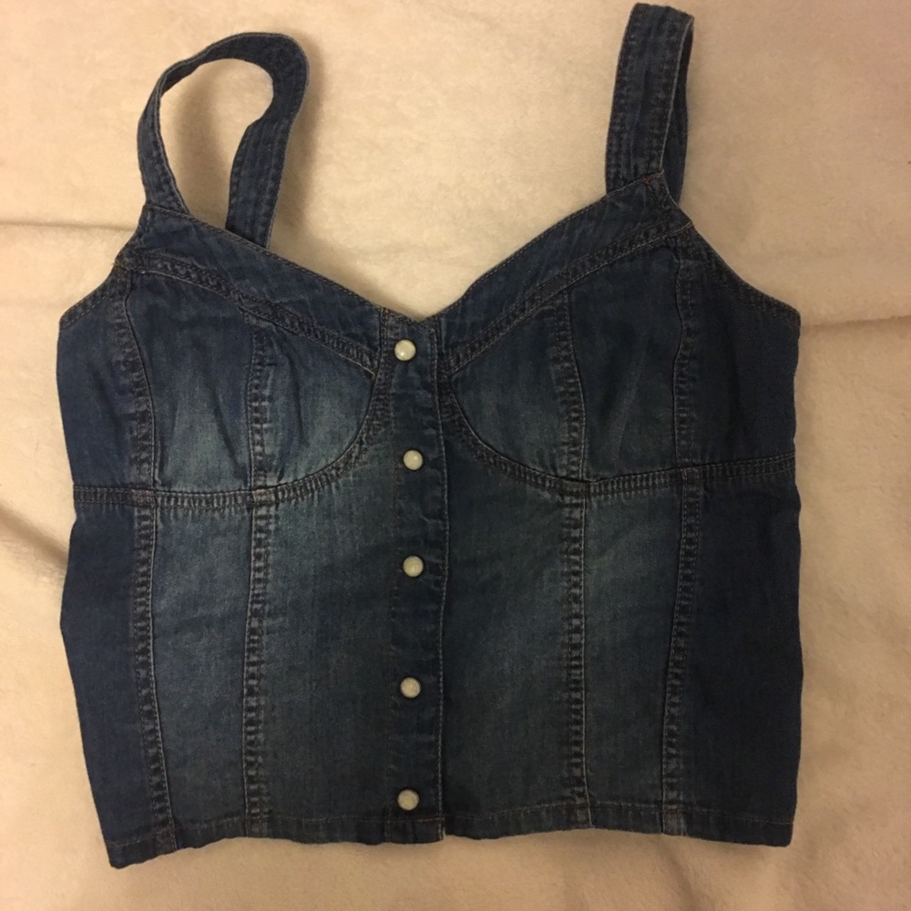 Denim Crop top